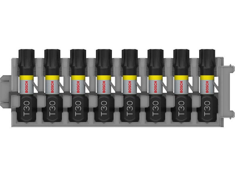 8-delni komplet vijačnih nastavkov Bosch PRO Torx Impact, T30, 25mm, 2608522382